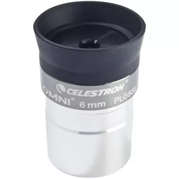 Celestron Omni 6 mm Plössl okulaari - 1,25 tuumaa täysin monipinnoitettu - musta/hopea
