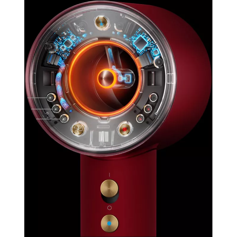 Dyson Supersonic Nural Straight+Wavy hiustenkuivain, Velvet Red/Gold