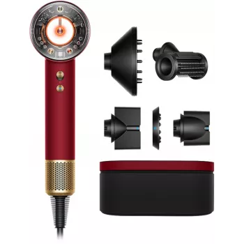 Dyson Supersonic Nural Straight+Wavy hiustenkuivaaja, Velvet Red/Gold