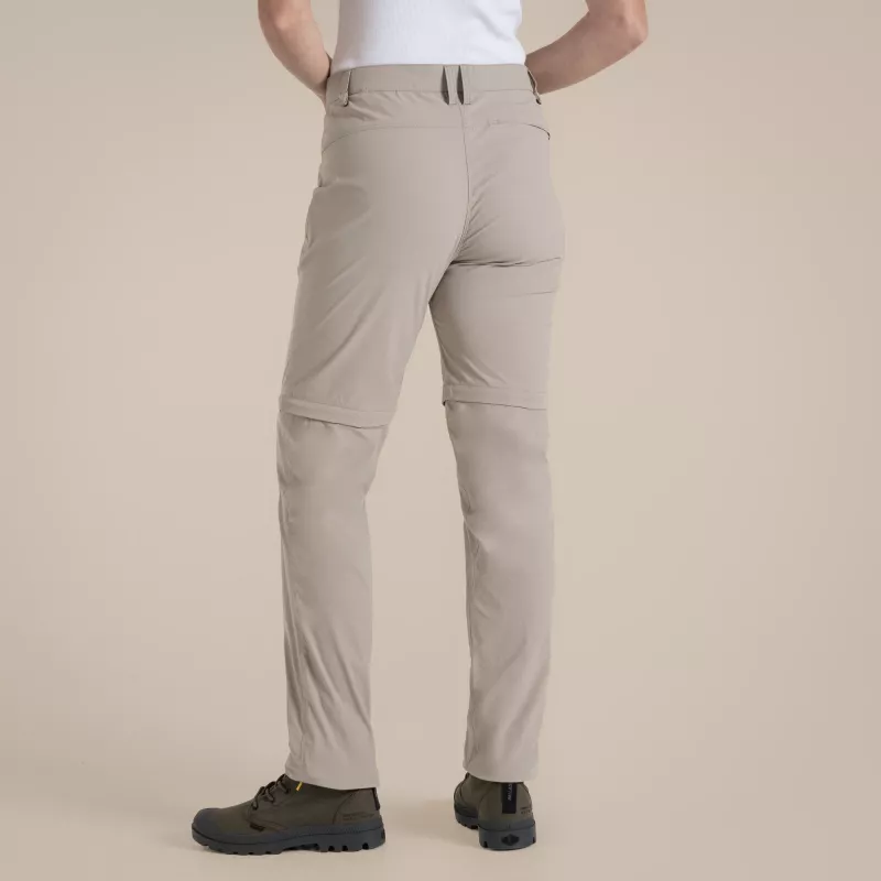 Craghoppers NosiLife Pro Convertible Trouser III naisten vaellushousut - Soft Mushroom