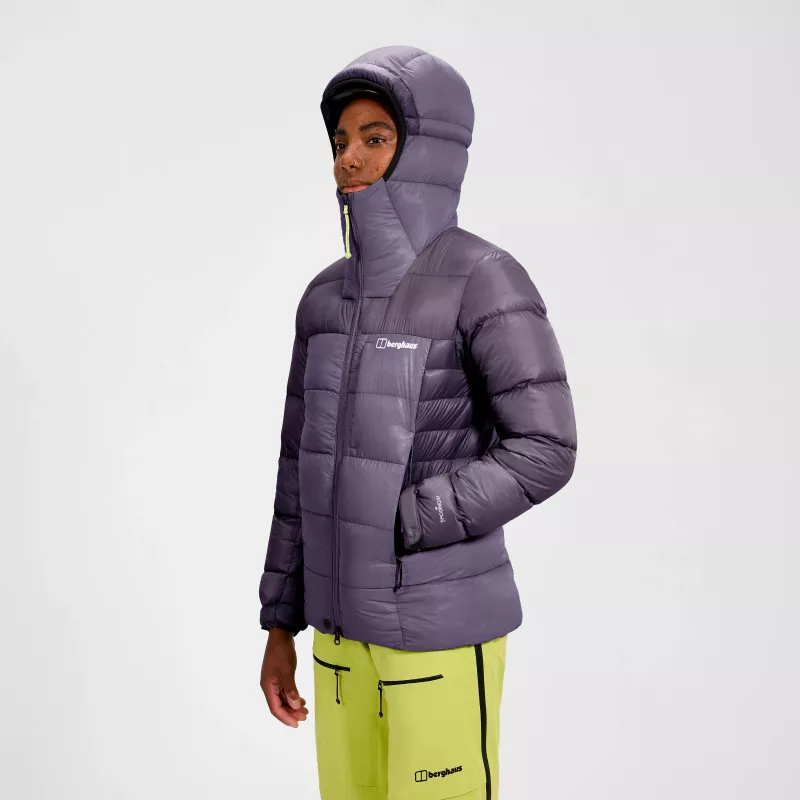Berghaus MTN Arete Ultra Down Hoody naisten - Purple Planet, koko M