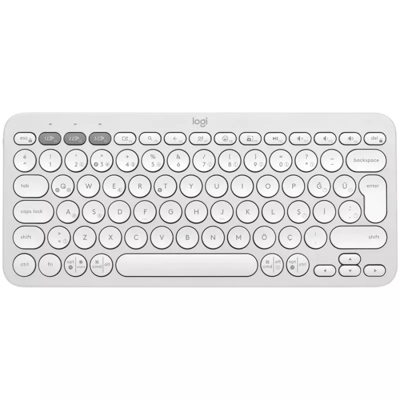 Logitech Pebble Keys 2 K380s langaton näppäimistö, Tonal White