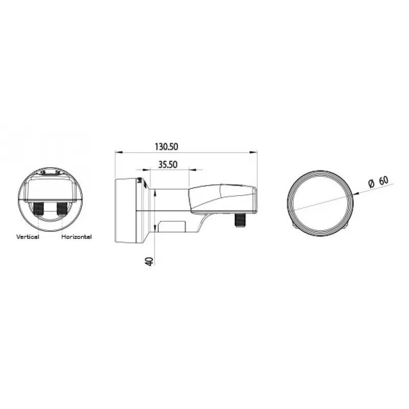 Inverto laajakaista-LNB-konvertteri 2 lähtöä 10,7-12,75 GHz