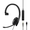 Sennheiser ADAPT 100 johdollinen On-Ear-kuulokemikrofoni kohinaa vaimentavalla mikrofonilla, USB-A, musta
