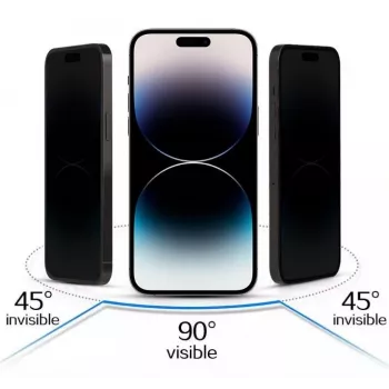 iLike Samsung Galaxy S23 Ultra karkaistu yksityisyyslasi näytönsuoja musta