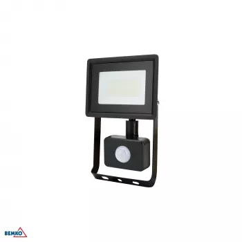 KAFLER KASTEL LED SMD -valonheitin 20W 4000K 1640lm IP65 musta PIR-anturilla