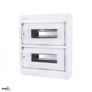 SCHELINGER A80-RDN-IP40-NPE-24P pinta-asennettava jakokeskus IP40 24N+24PE 2x12P