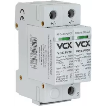 VCX DC C2P 1000V PV30 ylijännitesuoja tyyppi 2 2P 1000V DC aurinkosähköjärjestelmille