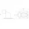 PSG 60.038 portinpuskuri - EPDM-kumi, musta, 60x38mm