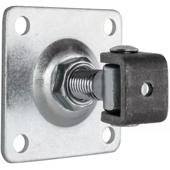 PSG 61.019 säädettävä hitsattava sarana asennuslevyllä 100x100x4mm - M20-kierre
