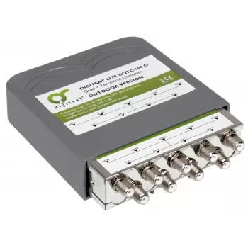 AXING SUMATOR DIGISAT QUAD+TV DQTC-104 multiswitch 8 satelliittituloa 1 maanpäällinen tulo 4 tilaajalähtöä