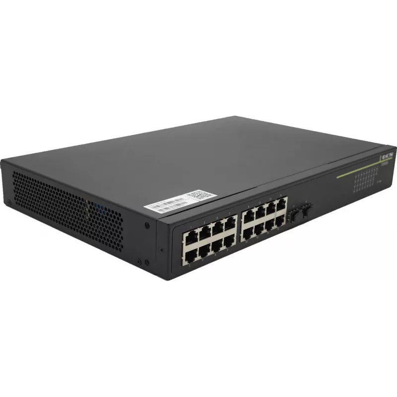DCN ES430-18P-POE Layer 2 -hallittava kytkin 16x PoE+ 2x SFP 250W