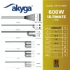 Akyga Ultimate AK-U4-600 ATX-virtalähde 600 W, 80 PLUS Bronze, aktiivinen PFC, 120 mm tuuletin