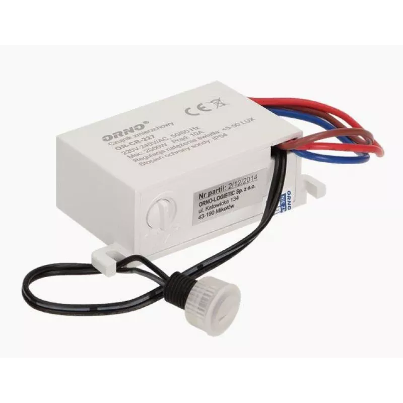 ORNO OR-CR-227 hämärätunnistin MINI ulkoanturilla, IP54