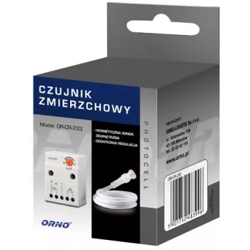 ORNO OR-CR-233 hämärätunnistin anturilla