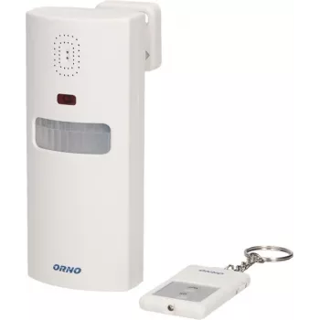 ORNO OR-MA-711 ulkoalarmsireeni sisäänrakennetulla sireenillä, 110 dB, 12V DC, valkoinen
