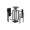 Lanberg 19 tuuman 18U 600x600 musta pystykaappi lasiovella (Flat Pack)