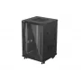 Lanberg 19 tuuman 18U 600x600 musta pystykaappi lasiovella (Flat Pack)