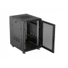 Lanberg 19 tuuman 18U 600x800 mm musta pystykaappi rei'itetyillä ovilla (Flat Pack)