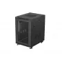Lanberg 19 tuuman 18U 600x800 mm musta pystykaappi rei'itetyillä ovilla (Flat Pack)