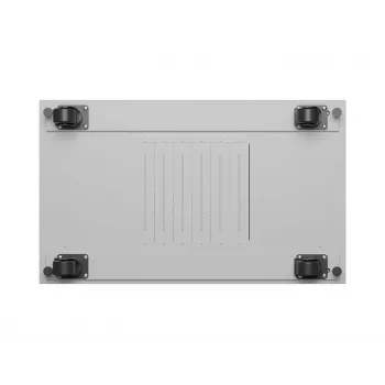 LANBERG 19 tuuman 42U pystykaappi 600x1000 mm harmaa, karkaistu lasiovi, LCD-näyttö, Flat Pack