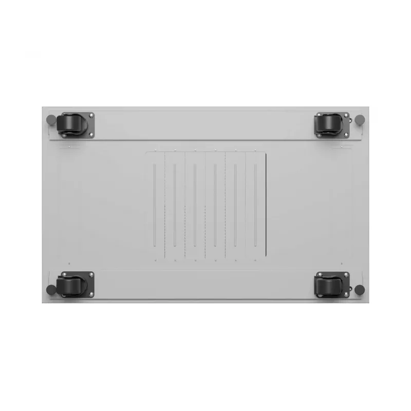 LANBERG 19 tuuman 42U pystykaappi 600x1000 mm harmaa, karkaistu lasiovi, LCD-näyttö, Flat Pack