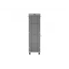 LANBERG 19 tuuman 42U pystykaappi 600x1000 mm harmaa, karkaistu lasiovi, LCD-näyttö, Flat Pack