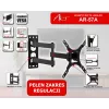 ART AR-57A kiinteä TV-seinäteline LED/LCD 17-42 tuumaa musta