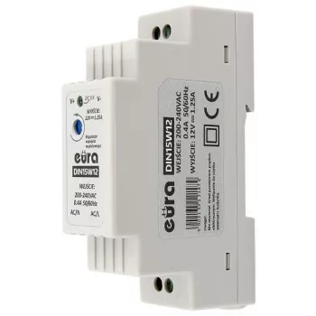 EURA DIN15W12 DIN-kiskovirtalähde 12V 1,25A 15W