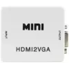 PULSAR HDMI-VGA-muunnin äänellä - musta