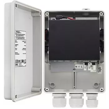 PULSAR SFG64H 6-porttinen hallitsematon PoE-kytkin, 4x PoE 10/100Mbps, 2x uplink, 60W, IP56, seinäasennus