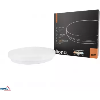 KAFLER FIONA LED-kattovalaisin 12W 3000/4000/6500K 1200lm IP20 valkoinen