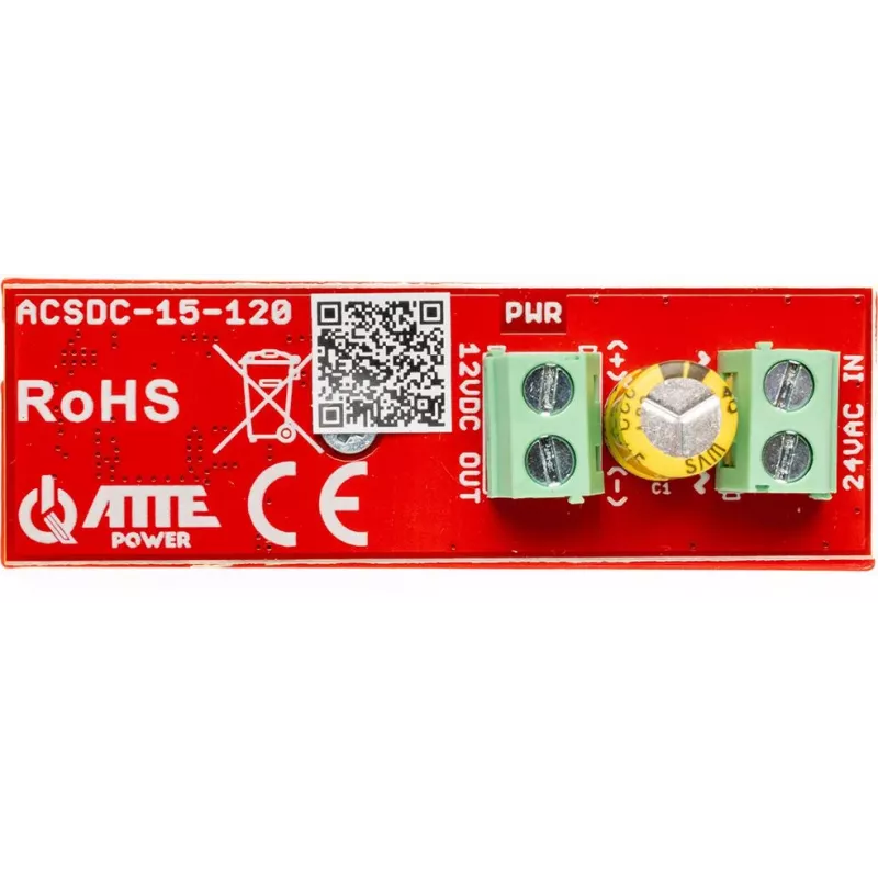 ATTE AC-DC Step-Down -muunnin 24VAC/12VDC 15A 120W ACSDC-15-120