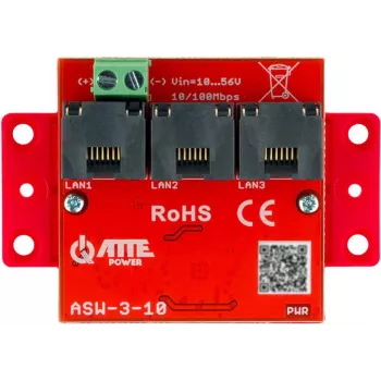 ATTE ASW-3-10 hallitsematon kytkin 10 porttia 10/100 Mbps pöytämalli