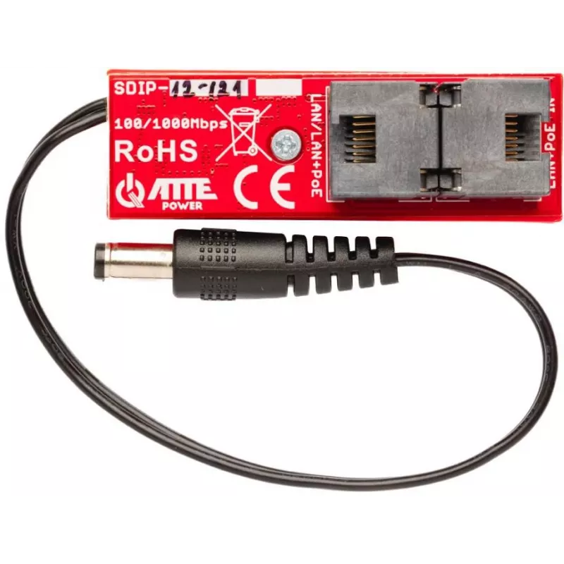 ATTE SDIP-12-121 PoE+-adapteri 30W Gigabit