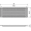 ATTE ADD-RACK10-2U1 10 tuuman 2U rack-asennusadapteri suorilla rei'illä, musta