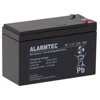 ALARMTEC BP 7-12 AGM akku 12V 7Ah sinetöity lyijyakku