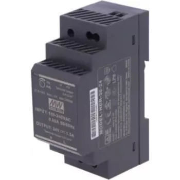 Tech Sterowniki ZS-24/30 DIN-kisko virtalähde 24V DC 30W musta
