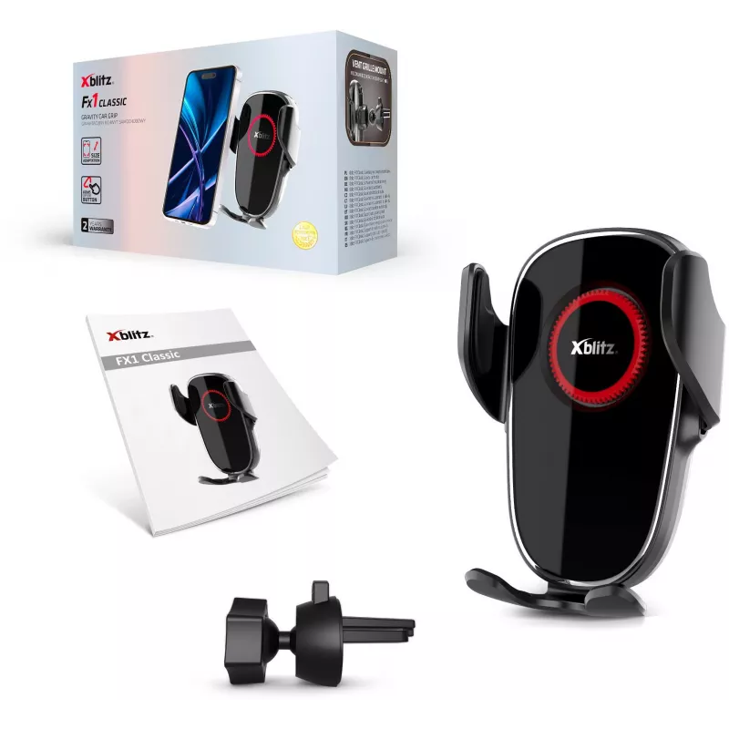Xblitz FX1 Classic autopuhelinteline – kojelauta- ja tuulilasiteline imukupilla