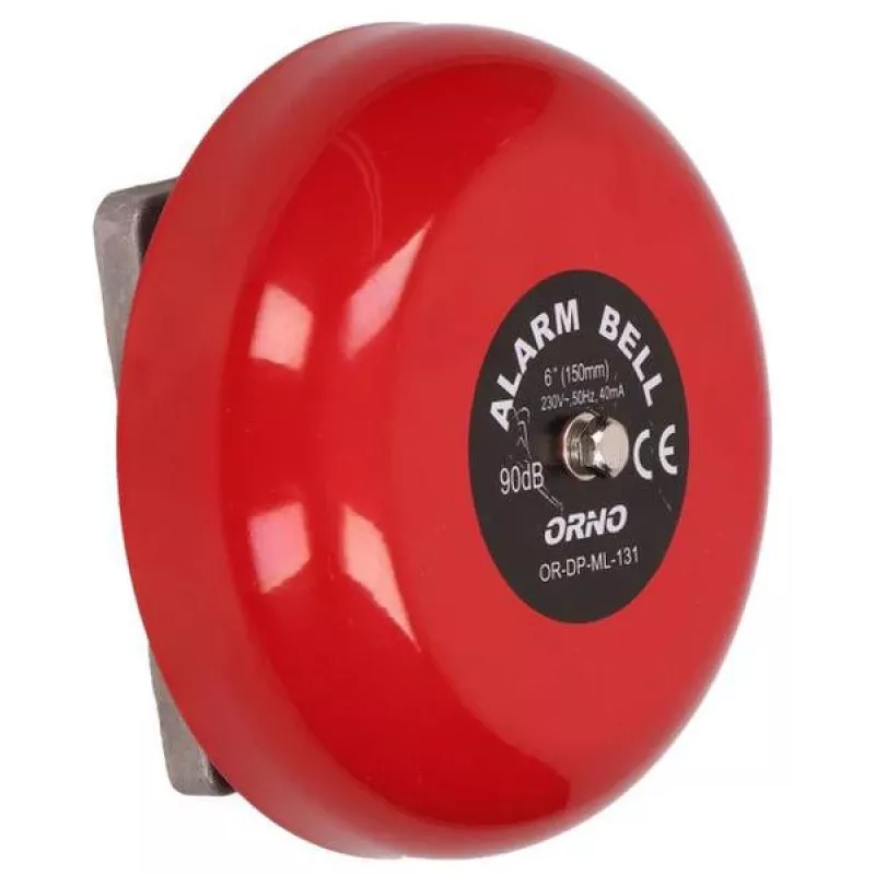 ORNO OR-DP-ML-131 koulukello 230V AC 85dB punainen teräs