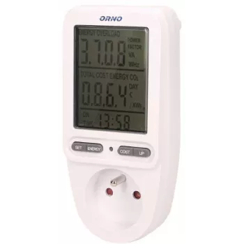 ORNO OR-WAT-435 wattimittari energiamittari näytöllä