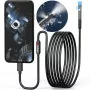 MBG kaksoislinssinen endoskooppi-tarkastuskamera 2m kaapeli 7 LED 2x Full HD Wi-Fi iPhone Android