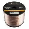 Libox kaiutinkaapeli 2x2,50 mm² LB0009-50 audiokaapeli 50 m läpinäkyvä