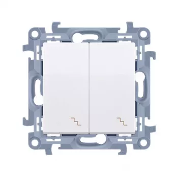 KONTAKT SIMON 10 moduuli yleiskytkin valkoinen 2x ruuviliitin 10AX 250V