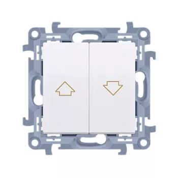 KONTAKT SIMON 10 moduuli valkoinen kaihtimen ohjauspainike nuoli ruuviliittimet 10A 250V