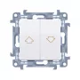 KONTAKT SIMON 10 moduuli valkoinen kaihtimen ohjauspainike nuoli ruuviliittimet 10A 250V
