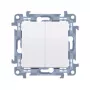 KONTAKT SIMON 10 moduuli valkoinen painike 2x 2Z ruuviliittimet 10AX 250V