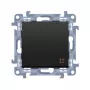 KONTAKT SIMON 10 moduuli mattamusta vaihto-vaihtokytkin ruuviliittimet 10AX 250V