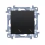 KONTAKT SIMON 10 yleiskytkinmoduuli 10AX 250V mattamusta 2x ruuviliittimet