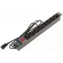 DELTA PD-8/R-IEC pistorasia 8 pistorasiaa ylijännitesuojaus 230V 10A musta